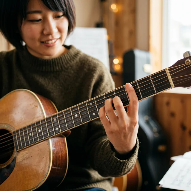 Fコードの正しい押さえ方 — 人差し指の角度がポイント