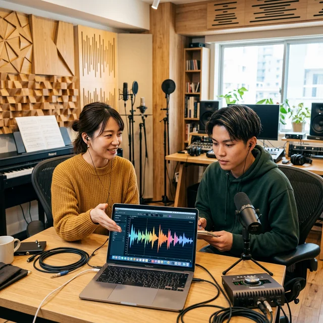 ボイストレーニングのレッスン風景