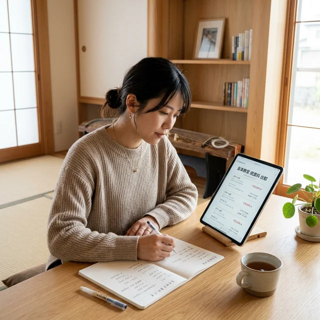 料金プランを比較検討するイメージ