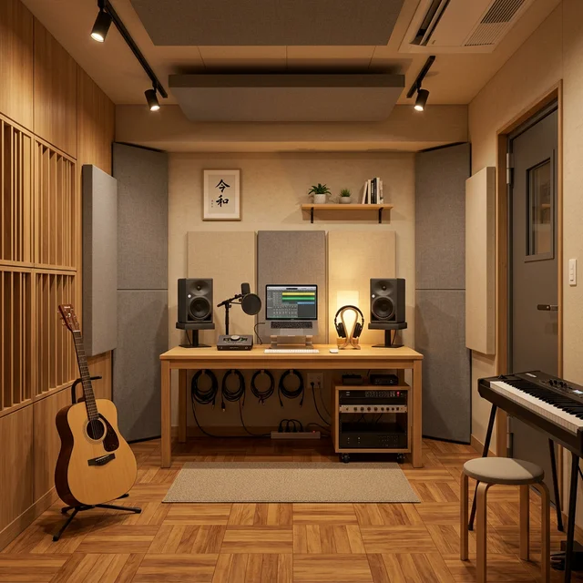 ナユタス新宿西口校の清潔な防音スタジオと練習環境