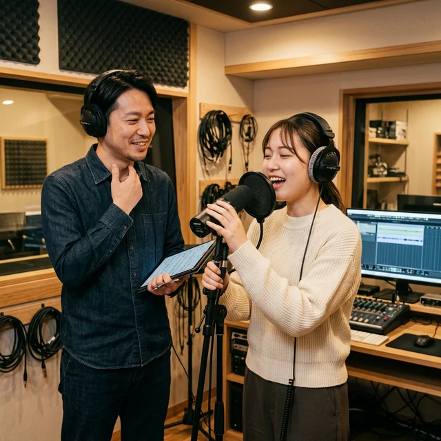 ナユタス梅田校の完全マンツーマンボイトレレッスン風景