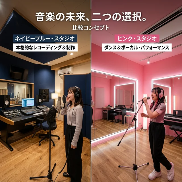 ナユタスとシアーミュージックの比較イメージ