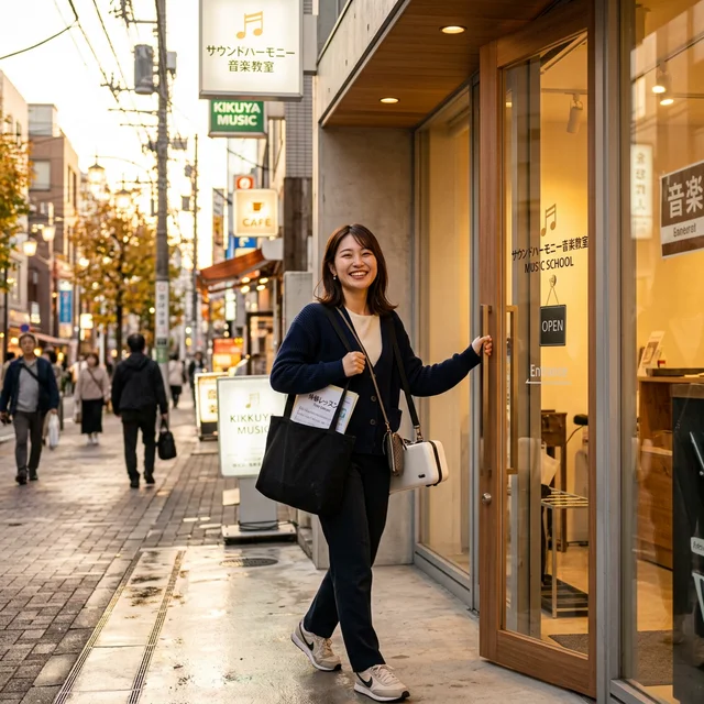 体験レッスン後の笑顔